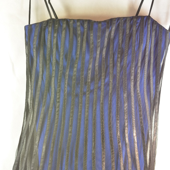 Ribbon on Netting Dress Le Chateau SZ SP - Picture 8 of 13